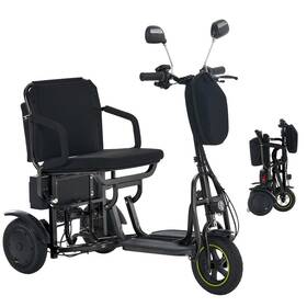 4569841 Outdoor Home 700w 3-wheel Electric Folding Mobility Scooter With Rearview Mirror And Turn Signal