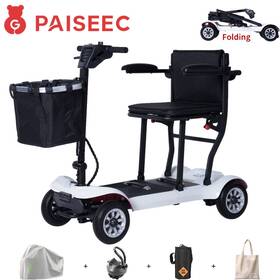 Paiseec 850086506671 4 Wheel Mobility Scooters For Adults And Seniors 18.6 Mi Range Airline Approved
