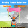 Pdb9693975 Meco Motor Scooter Pink Umbrella Sun Shade Rain Cover Motorbike