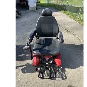 Drvasmb7110012 Pride Jazzy Elite Hd Electric Powerchair Red/black With Headrest Footrest