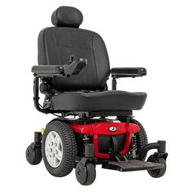 Pride Mobility 606509607247 Jazzy 600 Es Group 2 Power Chair Nylon Red Mid Wheel Drive