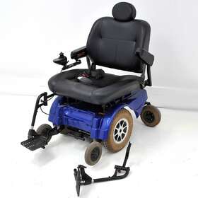 Jazzy-1104 Pride Mobility Jazzy 1104 Power Wheelchair As-is No Battery Broken Seat Frame