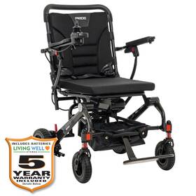 Jcarbonbk1001 Pride Mobility Products Corp. Jazzy Carbon Featherweight Power Chair Black With 5-year Extended Warranty
