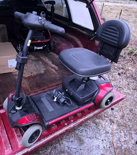 Pr-sc44e Pride Go-go Elite Traveler 4-wheel Scooter With New 15 Ah Battery Pack Twc