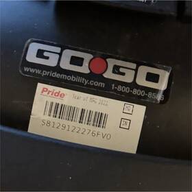 S8129122276fv0 Pride Go-go 4-wheel Mobility Scooter Red/black Removable Battery Storage