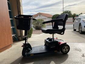 Sg416322357fv0 Pride Go-go Sport 3-wheel Electric Scooter Black/red Removable Battery Sg416322357fv0 Pride Go-go Sport 3-wheel Electric Scooter Black/red Removable Battery