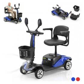 Quelith Us-8207-b Lightweight 4-wheel All Terrain Foldable Electric Mobility Scooter For Ages