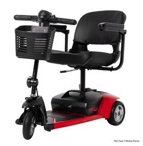 Rsc39red1001 Rascal Venture 3-wheel Travel Scooter Lightweight And Durable Easy Disassembly
