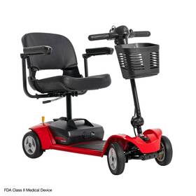Rsc49red1001 Rascal Venture 4-wheel Travel Scooter Lightweight And Durable Easy Disassembly