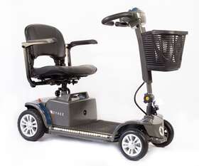 R100-bl Reyhee Blue Cruiser 4 Wheel Mobility Scooter 300 Capacity 15 Miles On 1 Charge