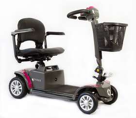 R100-pr Reyhee Purple Cruiser 4 Wheel Mobility Scooter 300 Capacity 15 Miles On 1 Charge