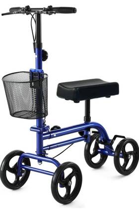 Gwm-9151a1 Rinkmo All-terrain Knee Walker Scooter Upgraded Foldable Blue Flrmodel Msrp 149 Gwm-9151a1 Rinkmo All-terrain Knee Walker Scooter Upgraded Foldable Blue Flrmodel Msrp 149