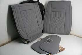 Sw-02f-05 Sanwom Leather Car Seat Covers 2 Pcs Front Universal Automotive Vehicle Units