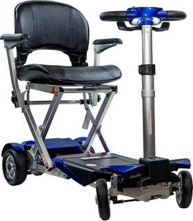 Wx-25.210-a1 Solax Wx-25 Transformer Blue Folding Mobility Scooter Model
