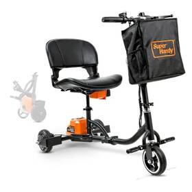 Gut112-2bat Superhandy Passport Mobility Scooter - Foldable 3 Wheel Airline