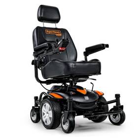 Gut171 Superhandy Goride Crx Powerchair - 300 Lb Capacity 12.8 Mile Range Black