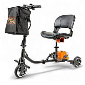 Gut184 Superhandy 3 Wheel Power Mobility Scooter Single Battery - Black
