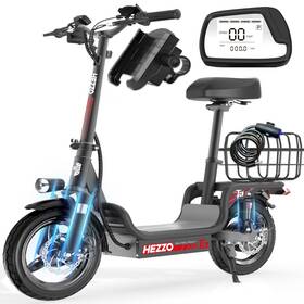 T3-pro Terrosor Heavy Duty Electric Scooter With Seat For Adults - 500 Lbs Capacity 720w Motor