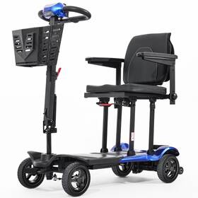 Es41-red Topmate Lightweight Electric Mobility Scooter 4 Wheel For Seniors Adults - Blue
