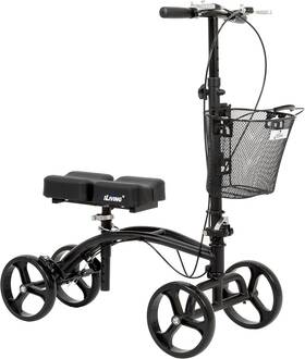 Ilg-611 Usa Mobility Steerable Deluxe Knee Walker/scooter With Basket Adjustable Pads A