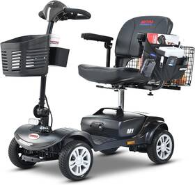 Usa Llc 744110159745 4 Wheel Electric Mobility Scooters For Adults - 300 Lbs Capacity Folding Mobilit