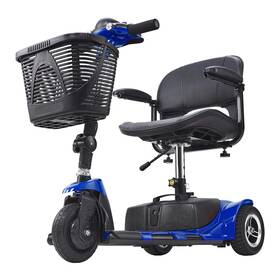 Vevor 197988201533 3-wheel Folding Mobility Scooter For Seniors 12 Mile Range 265lbs Capacity
