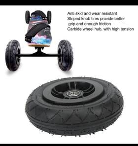 Vevor 790824218042 Mountain Skateboard Wheel 8in With Pneumatic Tire Scooter Ff
