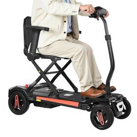 Vevor N3473 4-wheel Electric Mobility Scooter Auto Folding With Remote Control
