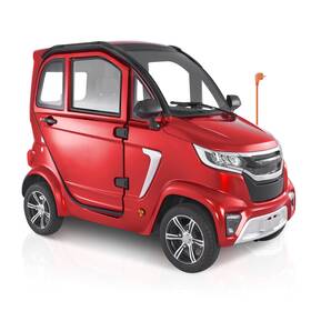 Vevor Ym2500dp 4-wheel Enclosed Mobility Scooter For Seniors 660lbs Capacity 3-seater