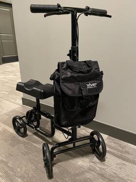 Vive 818323022896 Mobility All Terrain Knee Scooter With Memory Foam Pad Vive 818323022896 Mobility All Terrain Knee Scooter With Memory Foam Pad