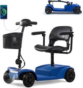Waycare 313088642636 4 Wheels Mobility Scooter 15 Miles Long Range Wheelchair Device Powered Mobili