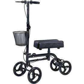 Fgjagoji1975 Winlove Black Steerable Knee Walker Roller Scooter With Basket Dual Braking S