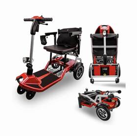 Ziilif 724087241650 R3b - Red Ultra Lightweight 37.5 Lb Folding Powered Mobility Scooter For Se