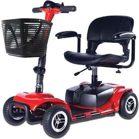Zip11 Zipr Mobility Zipftr Roo 4-wheel Long Range Battery Foldable Portable Scooter