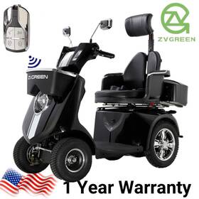 Jxy4d Zvg 4-wheels 800w Electric Senior Travel Mobility Scooter 45 Miles 500lbs Capacity