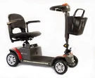 Red Cruiser 4 Wheel Mobility Scooter 300 Capacity 15 Miles On Charge. Fixed Price $499.00.
