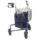 Drive 10289BL 3 Wheel Walker Rollator With Basket Tray And Pouch, Flame Blue. Fixed Price $153.47.