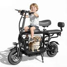 Eilleo 14" Electric Scooter W/ Seat & Carry Basket 21MILES Range For Pet Dog Cat. Fixed Price $449.99.