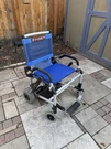 New Battery! Zinger Folding Electric Power Wheelchair Blue-journey Health. Fixed Price $1000.00.