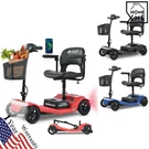 4 Wheels Foldable Mobility Scooter 20 Miles 330BS Capacity 5 Mph W/ Led Light. Fixed Price $799.20.