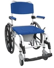 Drive Medical Aluminum Rehab Shower Commode Chair White & Blue New. Fixed Price $799.99.