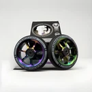 Pair Of Phoenix Pro Scooter Wheels F7 Alloy Core 110MM Black / Neo Chrome -new. Fixed Price $34.97.