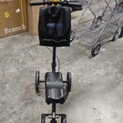Monicare Knee Walker Scooter, 4-WHEEL, Handbrakes, Adjustable, Foldable, Black. Fixed Price $60.00.