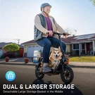 Gyroor C1S Electric Scooter With Seat&carry Basket 21MILES Range For Pet Dog Cat. Fixed Price $359.00.