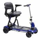 New Drive Flex Zoome Ultra Compact Folding Travel 4 Wheel Scooter, Blue. Fixed Price $1999.00.