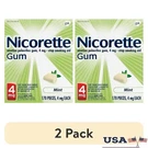 2 Pack Nicotine Gum Fresh Mint 4MG Stop Smoking Aids 170 Count Chewing New. Fixed Price $165.46.