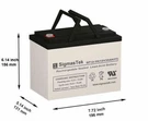 APX12-35IT Apex Battery (12V 35AH) By Sigmastek. Fixed Price $74.69.