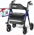 Z21 Rollator Walker With Seat, 8 Wheels, Foldable, 350LB Support. Fixed Price $69.99.