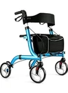 Winlove Rollator Walker, Seat, Four 8 Inch Wheels, Comfort Handles,aluminum,blue. Fixed Price $101.50.