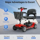 4 Wheels Mobility Scooter Power Folding Travel Wheelchair Swivel Seats. Fixed Price $580.00.